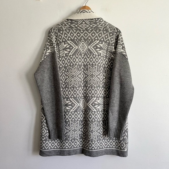 Talbots Open front Gray  Wool Cashmere Cardigan - Picture 6 of 8